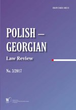 Polish-Georgian Law Review